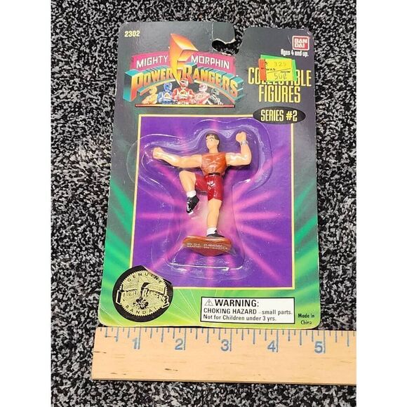 1994 Bandai Mighty Morphin Power Rangers Collectible Figures- Red Ranger - Picture 6 of 7